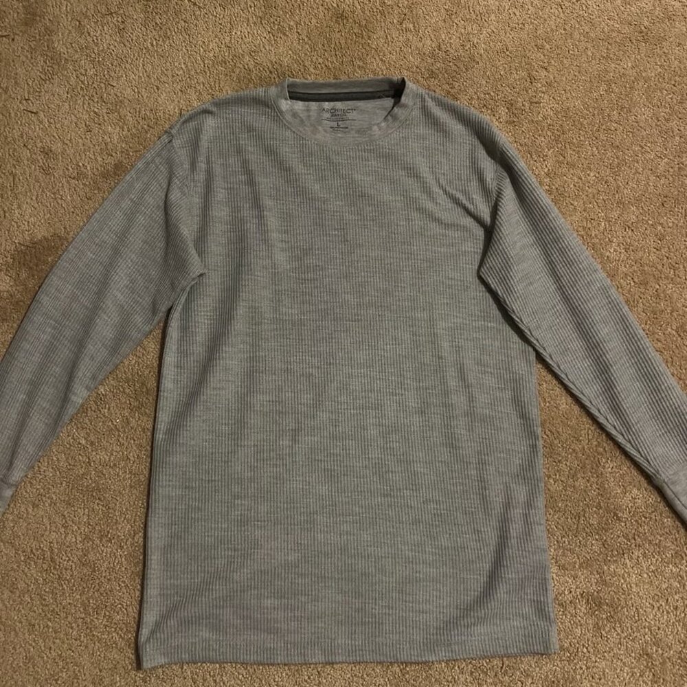 Architect Mens Thermal‎ Gray Long Sleeve Shirt